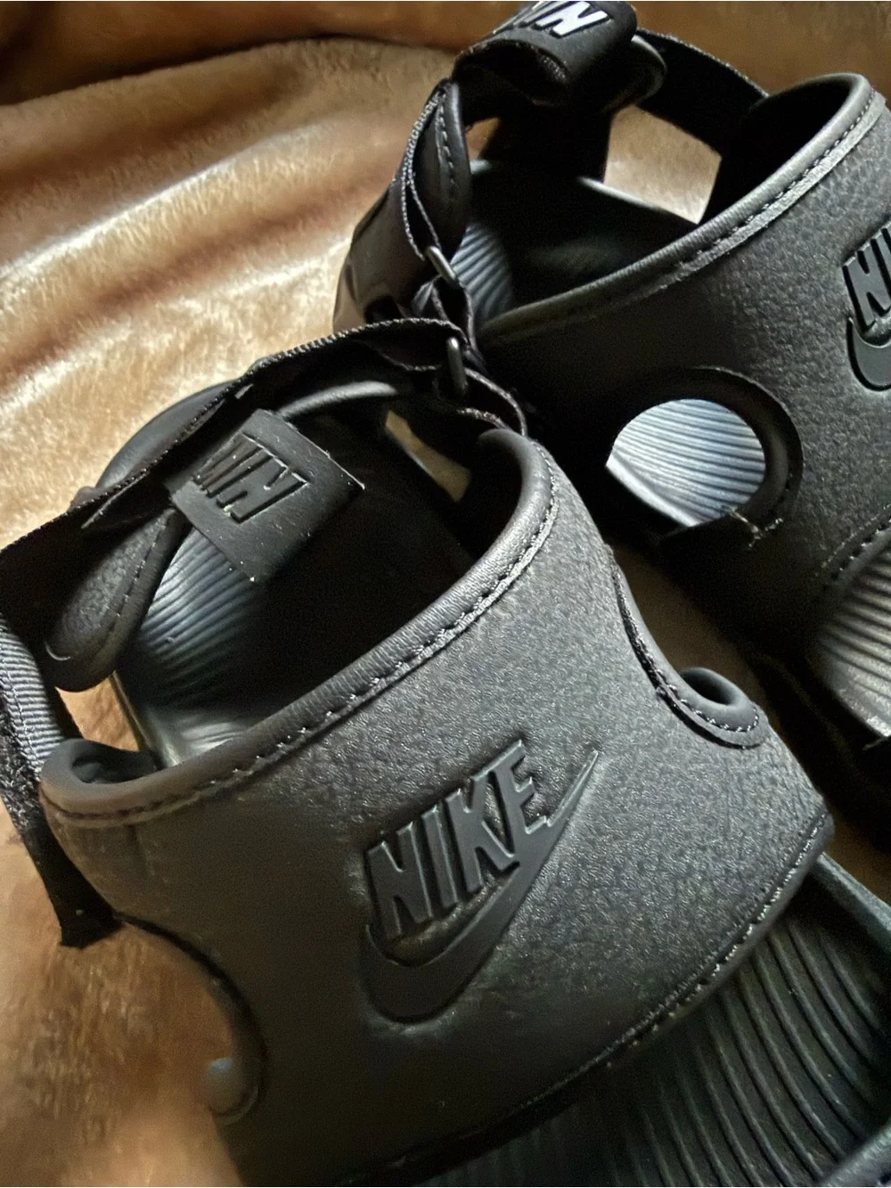 Nike Black Women's Adjustable Strap Sandals